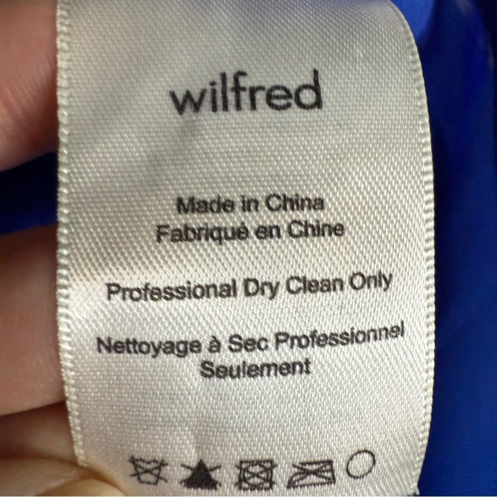 Wilfred Cobalt Blue V-Neck Midi Slip Dress - Picture 10 of 11